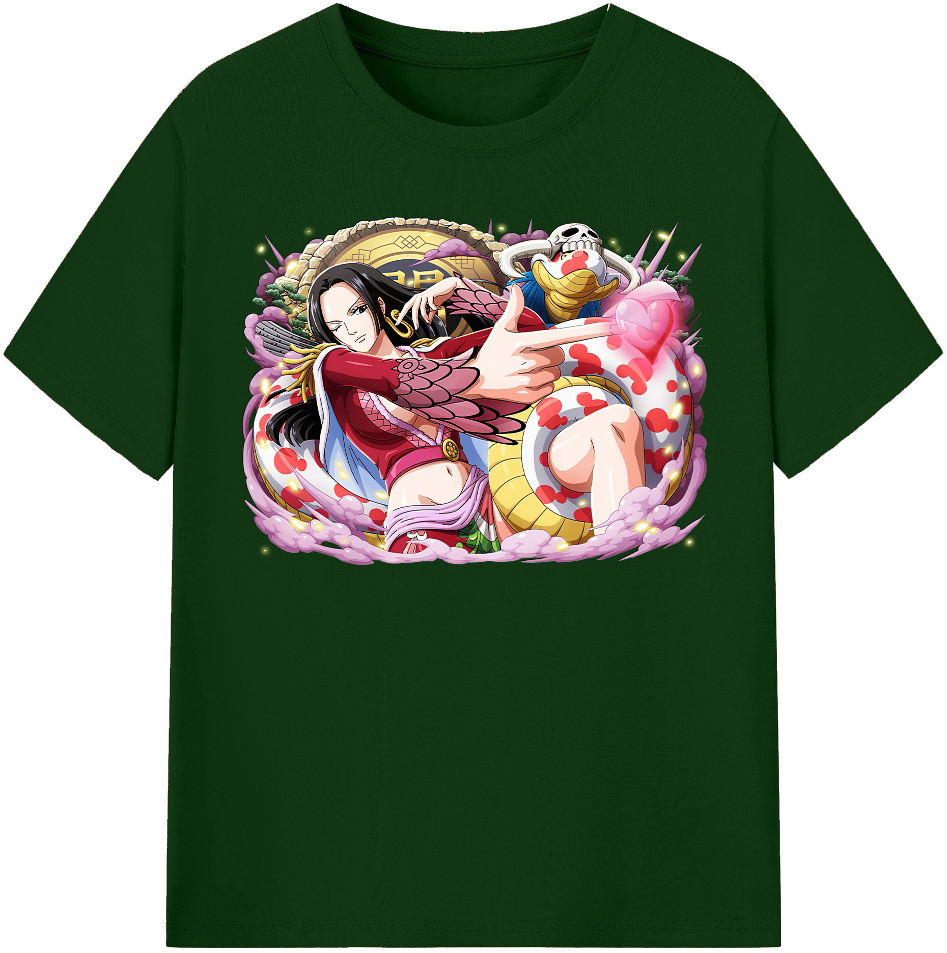 ワンピース ボア・ハンコック ONE PIECE Boa·Hancock 綿100％半袖Tシャツ（フロントプリント）